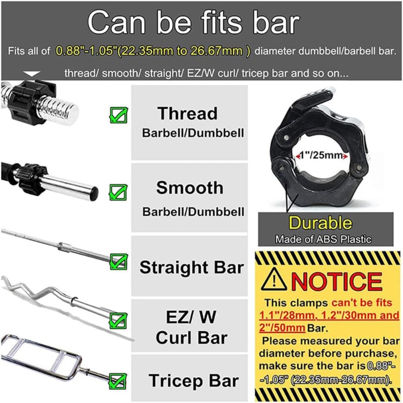 1ペア 25/28/30mm クイックリリース バーベルクラ - Landmine Barbell Attachment のレビューと価格